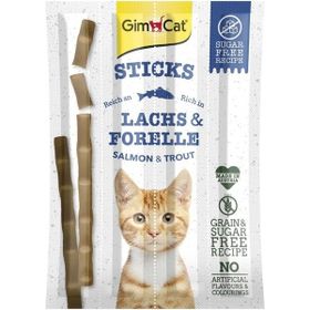 GimCat Sticks Somon & Atlantik Morina Tahılsız 20 gr Ödül Çubukları