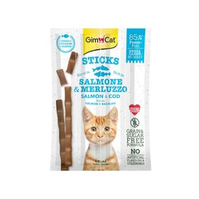 GimCat Sticks Somon & Atlantik Morina Tahılsız 20 gr Ödül Çubukları