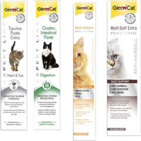 GimCat Taurine 50 gr + Gastro 50 gr +Multi Vitamin 100 gr Paste +Anti-Hairball Malt 100 gr Paste Kedi Macunları