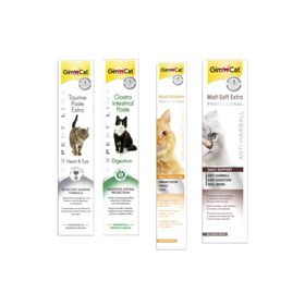 GimCat Taurine 50 gr + Gastro 50 gr +Multi Vitamin 100 gr Paste +Anti-Hairball Malt 100 gr Paste Kedi Macunları