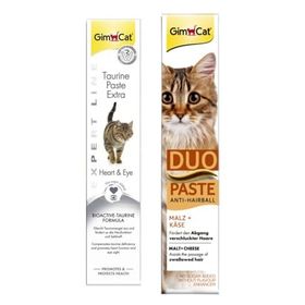 GimCat Taurine Paste 50 gr + GimCat 50 gr Duo Paste Peynirli Anti-Hairball Malt