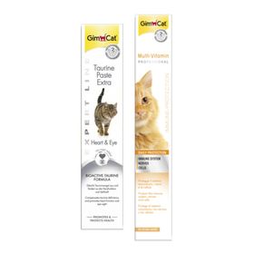 GimCat Taurine Paste Kalp ve Göz Sağlığı Destekleyici 50 gr + 100 gr Multi Vitamin Paste Kedi Macunu