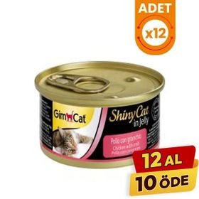 GimCat Tavuklu Yengeçli 12x70 gr Kedi Konserve Maması