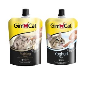 GimCat Yoğurt Kalsiyum Kedi Pudingi 150 gr + 150 gr Kalsiyum Kedi Pudingi