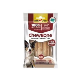 Gimdog 10x80 gr Chew Bone Diş Sağlığı Destekleyici Naturel Burgu Köpek Çiğneme Kemiği