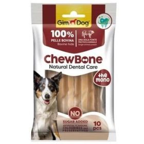 Gimdog 10x80 gr Chew Bone Diş Sağlığı Destekleyici Naturel Burgu Köpek Çiğneme Kemiği