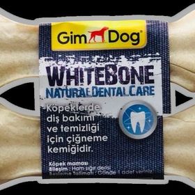 Gimdog 2'li 11 cm Beyaz Mordimi Press Köpek Ödül Kemiği