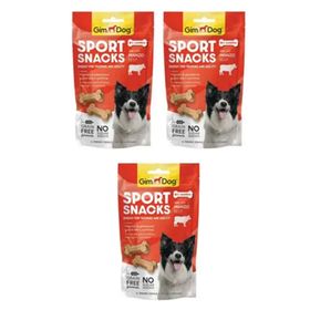 Gimdog 3x60 gr Sportsnacks Beef Sığır Etli Köpek Ödül Tableti