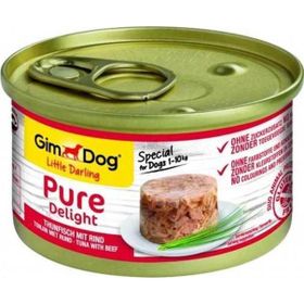 Gimdog 85 gr Pure Delight Ton Balikli Biftekli Kopek Konservesi