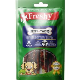 Gimdog 8x75 gr Freshy Beefy Twists Sığır Etli Burgu Çubuk Köpek Ödülü