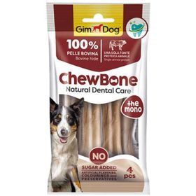 Gimdog Chew Bone Naturel Press Çiğneme Kemiği 4x80 gr 9 cm Köpek Ödülü