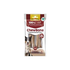 Gimdog Chew Bones Press 5.5 cm 120 gr 2'li Naturel Köpek Çiğneme Kemiği