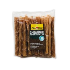 Gimdog Chewbone Mordimi Natural 50'li 300 gr Burgu Çubuk Köpek Ödülü