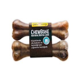 Gimdog Mordimi Ağız ve Diş Sağlığı için Naturel 2 Adet 120 gr Köpek Çiğneme Kemiği