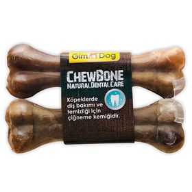 Gimdog Mordimi Natural Press 11 cm 2'li Köpek Ödül Kemiği