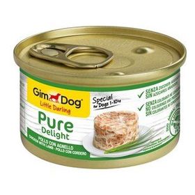 Gimdog Pure Delight Parça Tavuklu ve Kuzulu Yetişkin 85 gr Köpek Konservesi