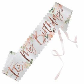 Ginger Ray It's My Birthday Çiçekli Kuşak