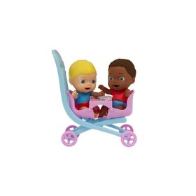 Giochi Preziosi CC019000 Cicciobello ve Arkadaşları Amicicci 2'li Bebek Arabası