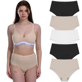 Giorgina Ferri G-007 C Berry Likralı 5'li Kutu Premium Günlük Kullanıma Uygun Yüksek Bel Kadın Külot