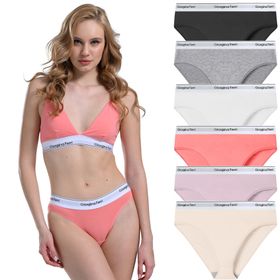 Giorgina Ferri G-009 B Diana Likralı 6'lı Kutu Premium Günlük Kullanıma Uygun Yazılı Kadın Slip Külot