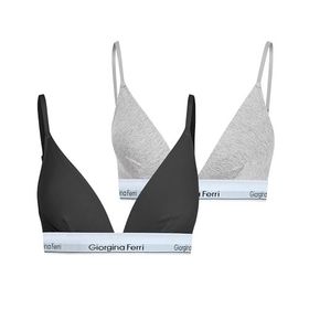 Giorgina Ferri G-202 A Kutu Elastik Bantlı Günlük Kullanıma Uygun Spor Isabelle 2’li Sütyen Kadın Bralet