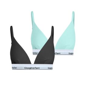 Giorgina Ferri G-202 DKutu Elastik Bantlı Günlük Kullanıma Uygun Spor Isabelle 2’li Kadın Sütyen Bralet