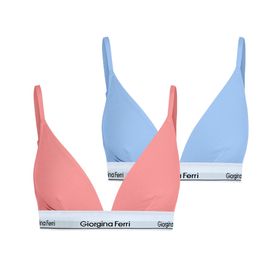 Giorgina Ferri G-202 L Kutu Elastik Bantlı Günlük Kullanıma Uygun Spor Isabelle 2’li Kadın Sütyen Bralet