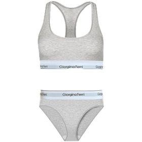 Giorgina Ferri G-251 C Günlük Kullanıma Uygun Kadın Spor Bralet+Slip Külot Elsa 2’li Set