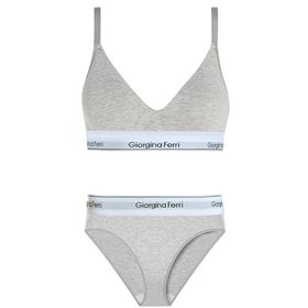 Giorgina Ferri G-253 C Günlük Kullanıma Uygun Kadın Sara Spor Sütyen+Slip Külot 2’li Set