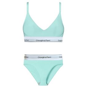 Giorgina Ferri G-253 D Günlük Kullanıma Uygun Kadın Sara Spor Sütyen+Slip Külot 2’li Set