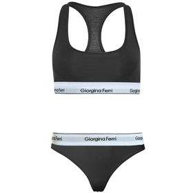 Giorgina Ferri G-254 A Bianca Günlük Kullanıma Uygun Kadın Spor Bralet+Tanga Külot 2’li Set
