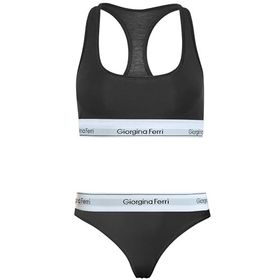 Giorgina Ferri G-254 A Bianca Günlük Kullanıma Uygun Kadın Spor Bralet+Tanga Külot 2’li Set