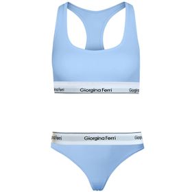 Giorgina Ferri G-254 E Bianca Günlük Kullanıma Uygun Kadın Spor Bralet+Tanga Külot 2’li Set