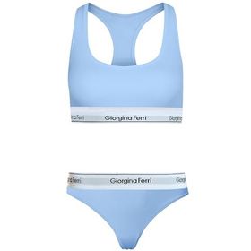Giorgina Ferri G-254 E Bianca Günlük Kullanıma Uygun Kadın Spor Bralet+Tanga Külot 2’li Set