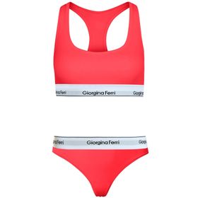Giorgina Ferri G-254 K Bianca Günlük Kullanıma Uygun Kadın Spor Bralet+Tanga Külot 2’li Set