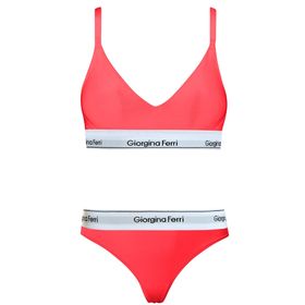 Giorgina Ferri G-256 K Günlük Kullanıma Uygun Spor Kadın Kelly Sütyen+Tanga Külot 2’li Set