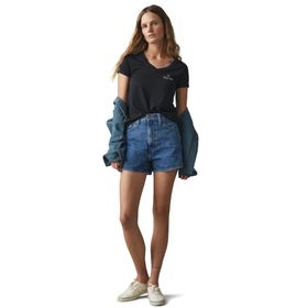 Giorgina Ferri GF-503 A Irina Premium ESS Logo V Yaka Tee Kadın T-Shirt