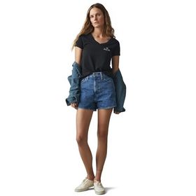 Giorgina Ferri GF-503 A Irina Premium ESS Logo V Yaka Tee Kadın T-Shirt