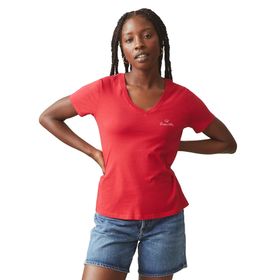 Giorgina Ferri GF-503 E Irina Premium ESS Logo V Yaka Tee Kadın T-Shirt