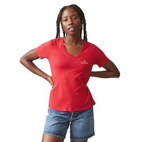 Giorgina Ferri GF-503 E Irina Premium ESS Logo V Yaka Tee Kadın T-Shirt
