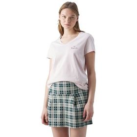 Giorgina Ferri GF-503 G Irina Premium ESS Logo V Yaka Tee Kadın T-Shirt