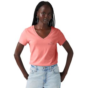 Giorgina Ferri GF-503 H Irina Premium ESS Logo V Yaka Tee Kadın T-Shirt