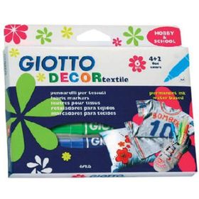 Giotto 226511 6 Renk Decor Textile Kumaş Kalemi