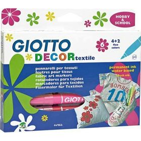Giotto 226511 6 Renk Decor Textile Kumaş Kalemi