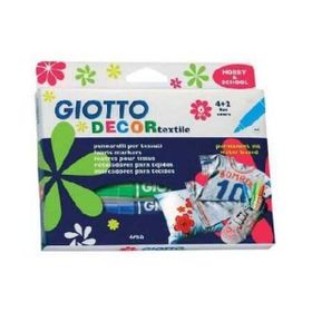 Giotto 226511 6 Renk Decor Textile Kumaş Kalemi