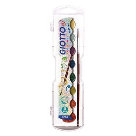 Giotto 331200 Aquarelli Glitter 8'li Sulu Boya