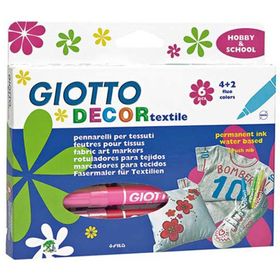 Giotto 6 Renk 494800 Decor Tekstil Kalemi