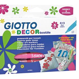 Giotto 8000825453304 4948 Decor Askılı 6'lı Tekstil Boyası
