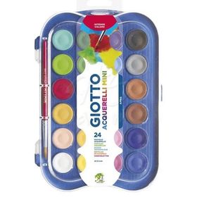 Giotto F352600 Acquerelli Mini 23 mm 24'lü Sulu Boya