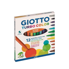 Giotto Turbo Color 12'Li Kutu 416000 Keçeli Kalem